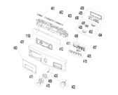 Схема №1 WD73121 (731191, NA1260CD4) с изображением Клавиша для стиральной машины Gorenje 557821