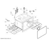 Схема №2 B46C74N3GB с изображением Верхний нагревательный элемент для плиты (духовки) Bosch 00748053