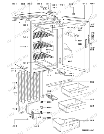 Схема №1 GKI 9001/B с изображением Ящик (корзина) для холодильника Whirlpool 481241868296