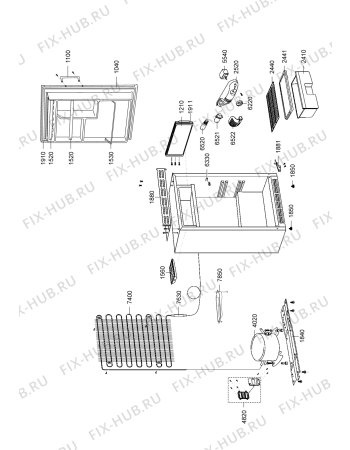 Схема №1 ARG 317/A с изображением Микрокомпрессор для холодильной камеры Whirlpool 482000000878