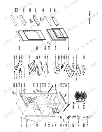 Схема №1 ART484/A+/5-LH с изображением Поверхность для холодильника Whirlpool 480132101345