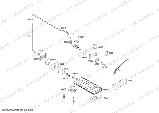 Взрыв-схема плиты (духовки) Bosch HSK66I83E9 P4 76 PS INOX GE 127V (CKD) - Схема узла 06