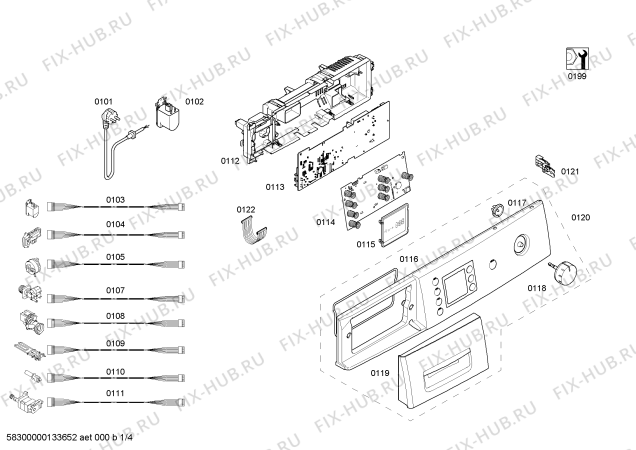 Схема №1 WAE20462TR с изображением Силовой модуль для стиралки Bosch 00670772