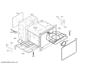 Схема №3 U1564N0GB с изображением Внешняя дверь для плиты (духовки) Bosch 00446329