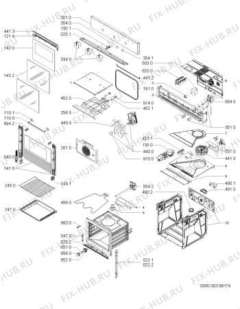 Схема №1 OV B31 S 901.230.06 с изображением Дверца для электропечи Whirlpool 481245059809