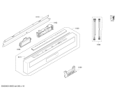 Схема №1 SN26T590GB с изображением Передняя панель для посудомойки Siemens 00700780