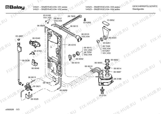 Схема №2 SN2BYA5EU с изображением Панель управления для посудомойки Bosch 00288611