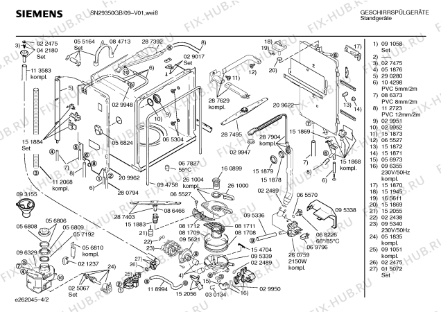 Схема №1 SN29350GB с изображением Панель для посудомойки Siemens 00296751