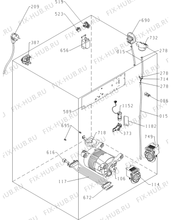 Взрыв-схема стиральной машины Alluxe WI3341 (477562, PS10/35145) - Схема узла 05