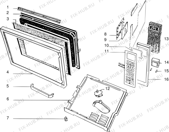 Взрыв-схема стиральной машины Indesit F2795C (F007765) - Схема узла