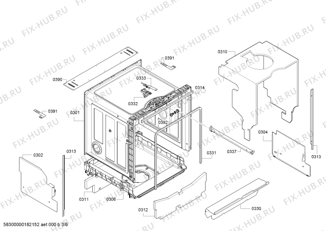 Схема №3 JS03IN52 с изображением Кнопка для посудомойки Bosch 00616734