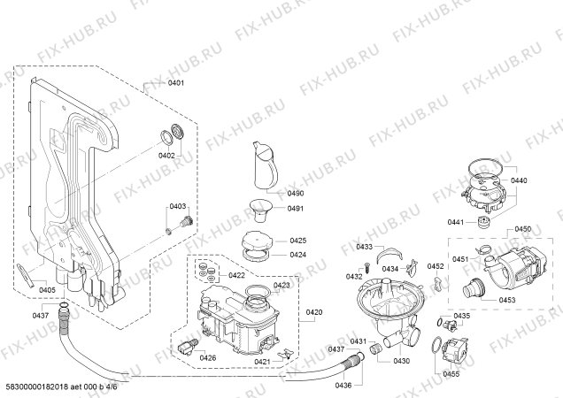 Схема №1 SMS50D48EU SilencePlus с изображением Силовой модуль запрограммированный для посудомойки Bosch 00753166