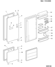 Схема №1 RCS334VNE (F033249) с изображением Фиксатор для холодильника Indesit C00114007