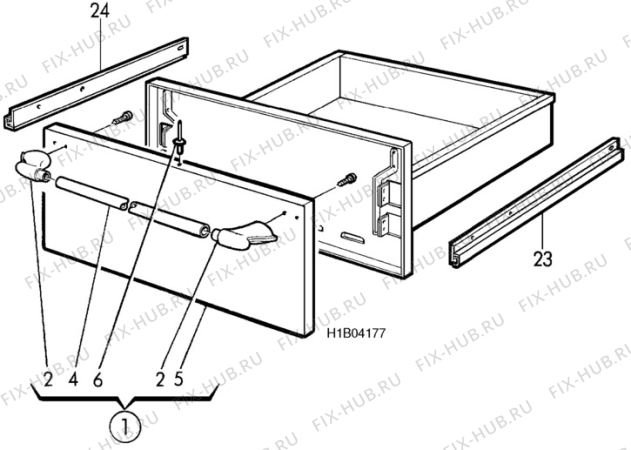 Взрыв-схема посудомоечной машины Rosenlew RKLL51 - Схема узла H10 Storage/Warming