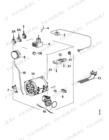 Взрыв-схема стиральной машины Rex RT403 - Схема узла Electrical equipment