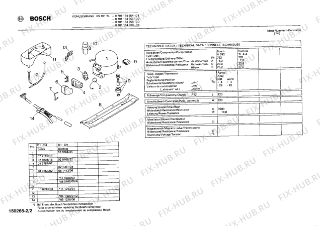 Взрыв-схема холодильника Bosch 0701164958 KS161TL - Схема узла 02
