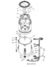 Схема №1 3LWTW5550YW с изображением Уплотнитель (прокладка) для стиральной машины Whirlpool 482000097506