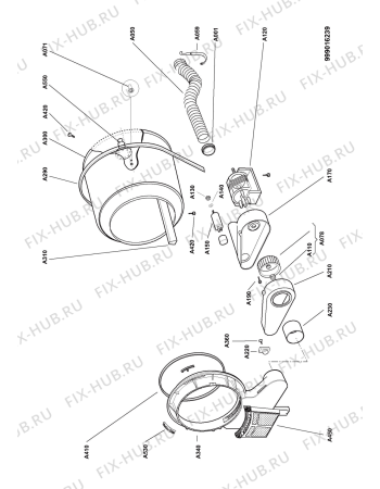 Схема №3 AWG 155 с изображением Микропереключатель для сушильной машины Whirlpool 481927138164