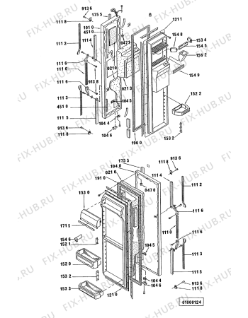 Схема №2 JWARG 481/PW01 с изображением Термостат для холодильной камеры Whirlpool 481927128777