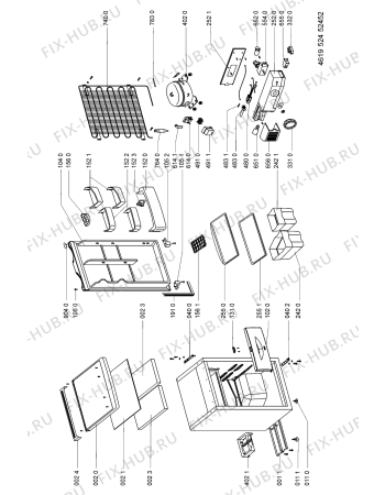 Схема №1 ARC0500 (F091971) с изображением Руководство для холодильной камеры Indesit C00359172