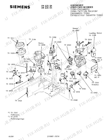 Схема №7 FM620K4 с изображением Инструкция по эксплуатации для видеоаппаратуры Siemens 00530559