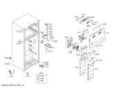 Схема №1 KDN36X43 с изображением Дверь для холодильника Bosch 00245344