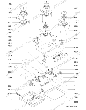 Схема №1 AKM 407 WH с изображением Затычка для духового шкафа Whirlpool 481244039296