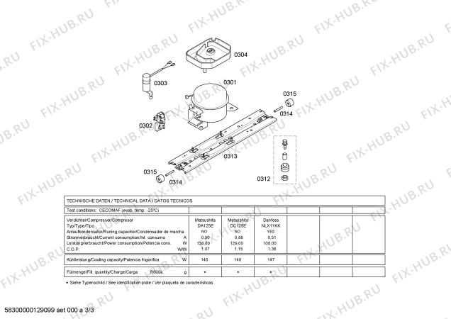 Взрыв-схема холодильника Pitsos P1KVB3610A - Схема узла 03