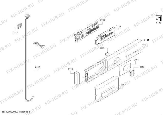 Схема №2 WI14W540OE с изображением Аквастоп для стиральной машины Siemens 11019468