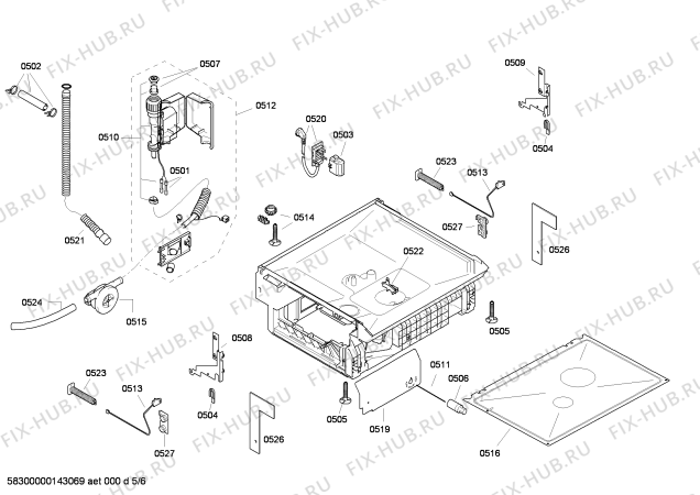 Схема №2 CG463J8 с изображением Планка ручки для посудомойки Bosch 00498023