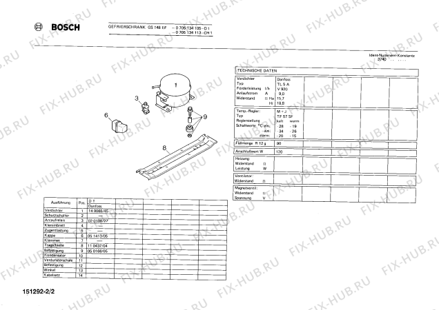 Схема №2 0705114094 GS108EF с изображением Клапан для холодильника Bosch 00111947