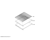 Схема №4 HLN653421F с изображением Фронтальное стекло для плиты (духовки) Bosch 00681013