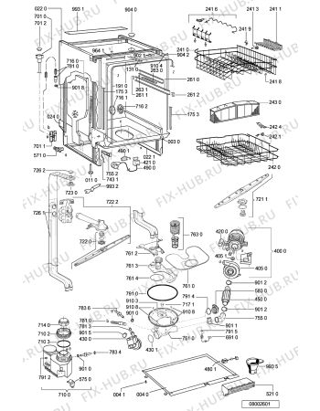 Схема №2 GSI 63 S IX с изображением Панель для посудомоечной машины Whirlpool 481245371491