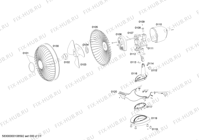 Схема №1 VS3711 с изображением Переключатель для ветродува Bosch 00428798