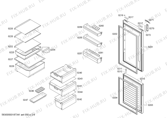 Схема №3 KGN39XL41 с изображением Панель управления для холодильной камеры Bosch 11001794