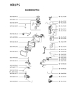 Схема №1 EA850B40/700 с изображением Элемент корпуса для кофеварки (кофемашины) Krups MS-5A17694