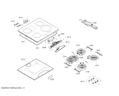 Схема №1 T5543X0 с изображением Стеклокерамика для духового шкафа Bosch 00476168