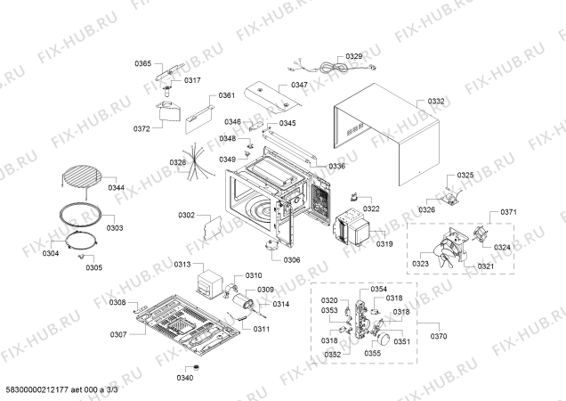 Схема №1 FF513MMB0 с изображением Мотор для свч печи Bosch 10007963