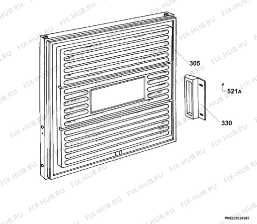 Взрыв-схема холодильника Electrolux TG05011 - Схема узла Door 003