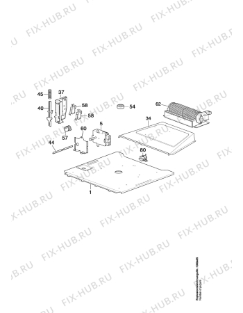 Взрыв-схема плиты (духовки) Arthurmartinelux CM6160W1 - Схема узла Pyrolytic equipment