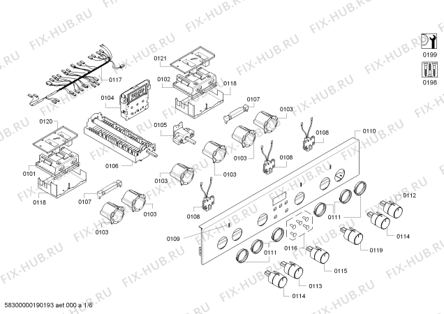 Схема №2 VVH22F3151 с изображением Ручка переключателя для плиты (духовки) Bosch 00628015