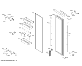 Схема №2 T24IR900SP, Thermador с изображением Дверь для холодильной камеры Bosch 00717398