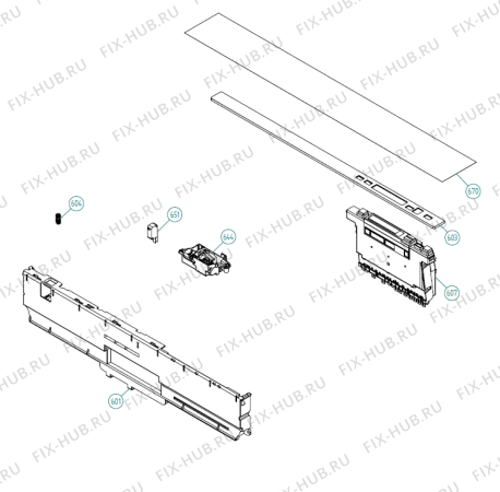 Взрыв-схема посудомоечной машины Asko D5893 XXL FI NO   -Titanium FI #1015893156 (337164, DW70.4) - Схема узла 06