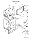 Схема №2 5VWT71REYF с изображением Держатель для холодильной камеры Whirlpool 482000013552