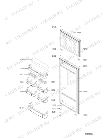 Схема №3 DP 180 с изображением Декоративная панель для холодильной камеры Whirlpool 481246049691