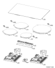 Схема №1 HK8542H0FB HM6 с изображением Керамическая поверхность для плиты (духовки) Aeg 140021574011