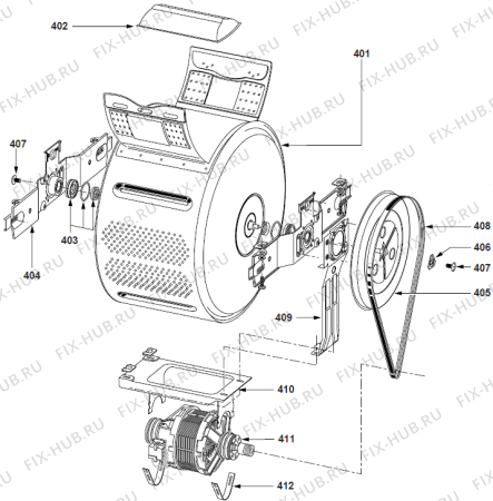 Взрыв-схема стиральной машины Gorenje WT61061 (427208, MAEN02011111121) - Схема узла 04
