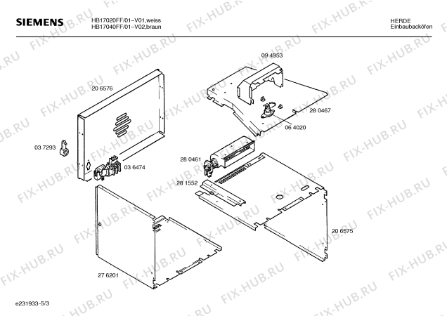 Схема №3 HB17020FF с изображением Индикатор для электропечи Siemens 00151576