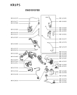 Схема №1 XN600810/FB0 с изображением Элемент корпуса для электрокофемашины Krups MS-624170
