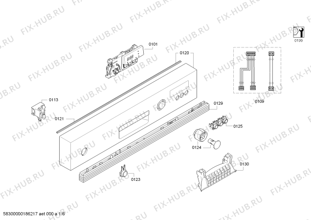 Схема №2 S41E50S0GB с изображением Кнопка для посудомойки Bosch 00622960